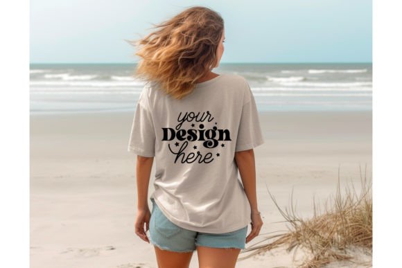 A Bella Canvas 3001 Mockup for Embroidered Product Preview