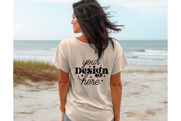 A Blank Bella Canvas T-Shirt Mockup for Editorial Graphics