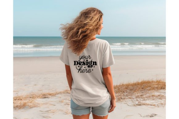 A Designer's Review of the Back Natural Bella Canvas 3001 Mockup