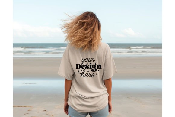 A Review of the Back Natural Bella Canvas T-Shirt Mockup for Brand Graphics