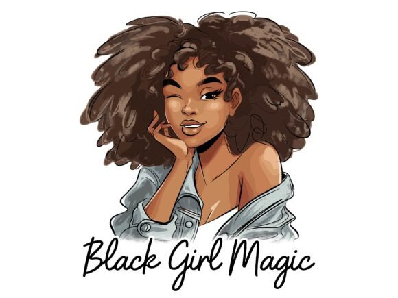 A Review of the Black Girl Magic Afro Natural Beauty Graphics for Crafters