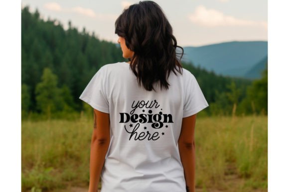 Evaluating the Back Natural Bella Canvas 3001 Mockup for Client Graphics