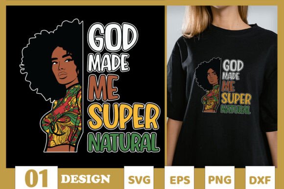 Evaluating the 'God Made Me Super Natural' SVG for Embroidery
